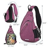 Sling Bag Men Backpack Unisex One Shoulder Bag Hiking Travel Backpack Crossbody with USB Port Versatile Casual Daypack