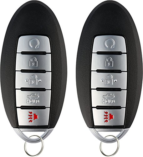 KeylessOption Keyless Entry Remote Starter Smart Car Key Fob for Nissan Armada Infiniti QX80, QX56, CWTWB1G744 (Pack of 2)
