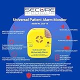 Secure Wheelchair Seat Belt Chair Alarm - Patient Alarm Monitor and Non-Restraint Seat Belt Sensor - Chair Alarms and Fall Prevention for Elderly Dementia Patients