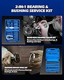 Orion Motor Tech 2 in 1 Blind Hole Bearing Puller & Bushing Press Kit, Complete Bearing & Bushing Service Kit with Bearing Race and Seal Puller, Bushing Driver Tools, Wheel Bearing Removal Tool Set