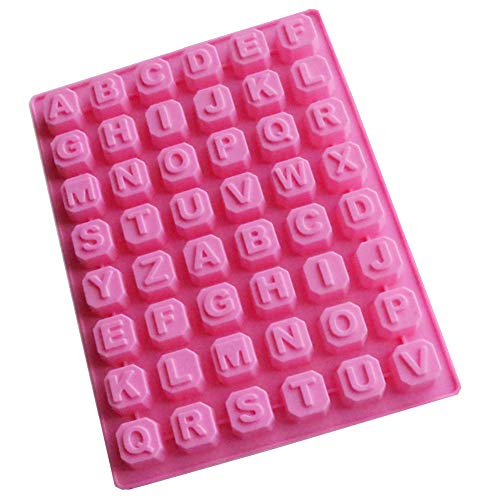 Fondant Letters Candy Making Tools 48 English Letters Silicone Alphabet DIY