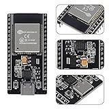 3 Set ESP32 Development Board Type C 38Pin Narrow Version WiFi + Bluetooth Microcontroller ESP-32 ESP-32S Board ESP-WROOM-32 with ESP32 Breakout Board GPIO 1 into 2 Terminal Screw Board