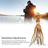 Octopus Bait, Simulated Lifelike Octopus Jig Big Eyes with Ink Tablets for Fishing