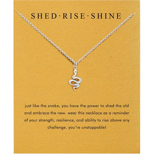 Baydurcan Snake Necklace for Women Snake Jewelry Pendant Charm Necklace for Women (snake)