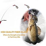 Dr.Fish 40-Pieces Ice Fishing Rod and Reel Combo, Ice Fishing Pole Gear Spinning Reel Equipment Set Backpack Chair Jigs Lures Accessories