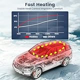 HCALORY 12V Portable Diesel Air Heater, 5KW All-in-One Diesel Parking Heater, Parking Bunk Heater with Bluetooth APP Control and LCD Monitor for Car Trucks Boat Bus RV Motor-Homes and camper