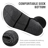 COOVAN Mens Cotton Crew Socks Moisture Wicking Cushioned Athletic Heavy Duty Work Boot Socks 6 Pairs