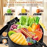 Juicer Machines with 5.8" Extra Large Feed Chute, Cold Press Juicer For Whole Vegetables and Fruits, 350W Professional Masticating juicer Easy to Clean for Batch Juicing (Titanium Gray)