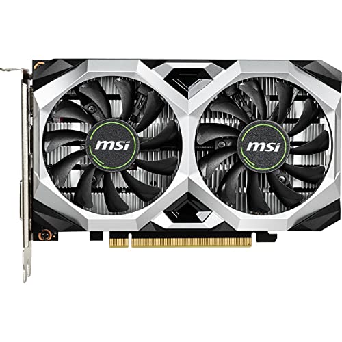 MSI Gaming GeForce GTX 1650 128-Bit HDMI/DP/DVI 4GB GDRR6 HDCP Support DirectX 12 VR Ready OC Graphics Card (GTX 1650 D6 Ventus XS OC)