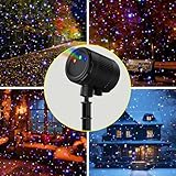 Laser Christmas Projector Lights Outdoor, 3 Color Laser Light Projector, Firefly Lights Show with RF Remote, Waterproof, Indoor Holiday Decoration, Christmas Gift, Wedding, Home Decor, Party, Garden