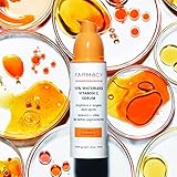 Farmacy 10% Vitamin C Face Serum - Waterless Vitamin C Skin Care Serum to Brighten, Firm + Smooth Skin Texture - Enriched with Upcycled Tangerine Peel to Boost Skin's Moisture + Radiance (30ml)