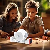 QUJUSO Rux AI Desktop Robot,Voice Dialogue Remote Monitoring Artificial Intelligence Companion Toy A55 Central Processor Built-in 4GB RAM/32GB ROM