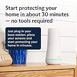 SimpliSafe 12 Piece Wireless Home Security System w/HD Camera - Optional 24/7 Professional Monitoring - No Contract - Compatible with Alexa and Google Assistant, White