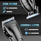 Novah Professional Barber Clippers and Trimmer Set - Foil Shaver Professional Hair Clippers for Men, Mens Cordless Hair Clippers for Barbers Haircut Kit, Fade