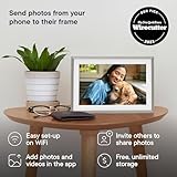 Aura Carver 10.1" WiFi Digital Picture Frame | The Best Digital Frame for Gifting | Send Photos from Your Phone | Quick, Easy Setup in Aura App | Free Unlimited Storage | (Clay with White Mat)