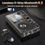 HIFI WALKER H2 HiFi MP3 Player with Bluetooth 5.2, Lossless DSD FLAC Player, Digital Audio Player Hi Res Portable Music DAP Player with 64GB Micro SD Card, Support Up to 256GB