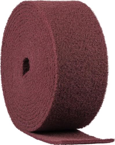 Klingspor 258888 "NRO 400" Abrasive Roll, 0 V, Red/Brown, 10m x 115 mm