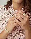 Kendra Scott Elton Cuff Bracelet for Women, Fashion Jewelry, 14k Gold-Plated, Rose Quartz