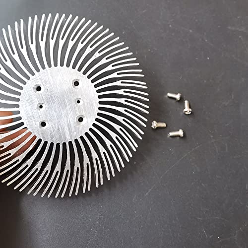 Round LED Heatsink Radiator Aluminum 10W Heat Sink Radiator for Household Lamp Radiator Replaceable - (Emitting Color: Only 1pcs Heatsink)