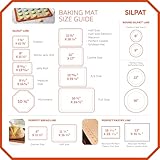 Silpat Premium Non-Stick Silicone Baking Mat, Toaster Oven Size, 7-7/8 x 10-7/8, Tan