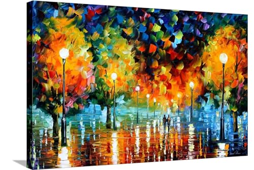 ART.COM Stretched Canvas Print Storm Of Happiness by Leonid Afremov, 36x24