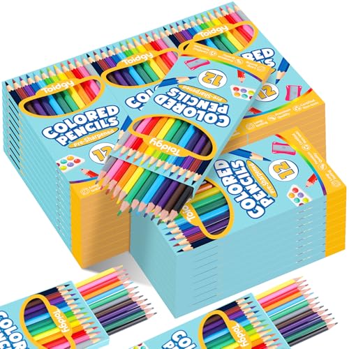 480 Count Colored Pencils Bulk, 40 Packs Colored Pencils for Kids 12 Colors, Pre-sharpened Coloring Pencils for Adults, Bulk School Supplies for Teachers, Back to School Supplies, Classroom Prizes