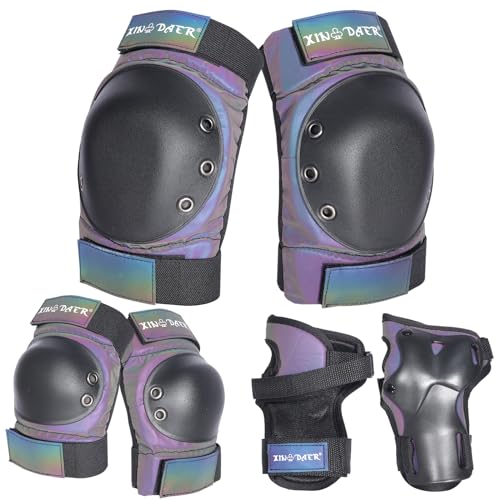 XINDAER Skating Protective Gear Adult, Knee Pads for Women/Men /Youth, Skate Pads Adult Knee and Elbow Pads with Wrist Guards for Roller Skating, Skateboard, Skateboarding and Scooter