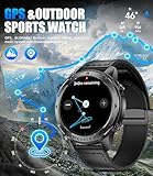 LIGE GPS Military Smart Watch for Men, Compass Smartwatch with Calling, 170+ Sport Modes Fitness Tracker Watch, 1.43'' AMOLED Smart Watches, Rugged Smart Watch for Android iOS