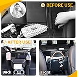 Donpeshe Black Car Handbag Holder Between Seats Suede Car Storage Large Capacity 7 Compartment Purse Phone Ipad Automotive Consoles Organizer Safe Barrier of Pet Kids…