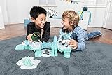 Schleich Eldrador Creatures, Mythical Creatures Toys for Kids, Attack on Ice Fortress Set with Ice Monster and Jungle Monster Action Figures, Ages 7+