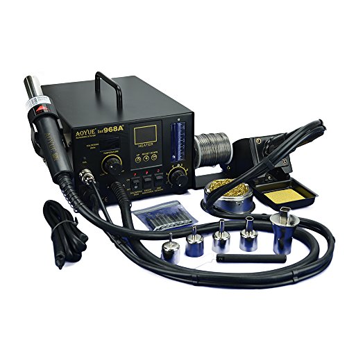 Aoyue 968A+ 4 in 1 Digital Hot Air Rework and Soldering Station-220V