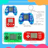 Kugliwa 48 Pack Mini Video Game Party Favors Small Mini Video Game Keychain Handheld Video Game Key chain for Kids Goddie Bag Fillers