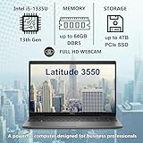 Dell Latitude 3550 Laptop Computer for Business Work, Intel 10-Core i5-1335U (Beat i7-1255U), 16GB DDR5 RAM, 512GB PCIe SSD, 15.6" FHD, WiFi 6E, Bluetooth 5.3, FHD Camera, USB4 Type-C, Windows 11 Pro