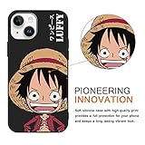 2 × Cool Phone Case for iPhone 14/ iPhone 13 Case Silicone 6.1",Japanese Anime Cartoon Characters Print for Men Boys Women Girls,Comics Manga Pattern Design,Soft TPU Funda Cases for iPhone14/ iPhone13