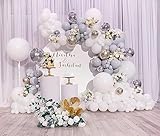 Bezente White Giant Balloons 36 Inch - 8 Pack Jumbo White Balloons Large Round White Latex Balloons for Photo Shoot Birthday Baby Shower Wedding Party Decorations