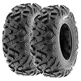 Set of 4 SunF Power.II ATV UTV Tires 23x7-10 Front & 22x10-10 Rear, All-Terrain Off Road, 6 PR, A051