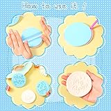 9 Pcs Baby Shower Fondant Embosser for Boys 3D Design Light Blue Cookie Stamp for Baking Acrylic Fondant Stamp for Baby Shower Party Decorating Topper Icing Cake Cupcake Chocolate Biscuit