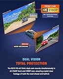 ROVE R2-4K DUAL Dash Cam Front and Rear, STARVIS 2 Sensor, FREE 128GB Card Included, 5G WiFi - up to 20MB/s Fastest Download Speed with App, 4K 2160P/FHD Dash Camera for Cars, 3" IPS, 24H Parking Mode