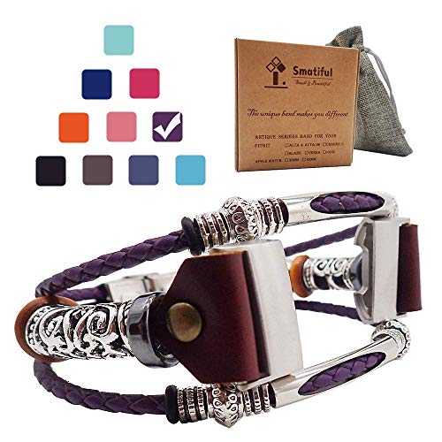 Smatiful Charge 3/4 Prong Bands, Adjustable Replacement Sport Strap for Fitbit Charge 3/4 HR, Purple