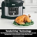 Ninja Foodi 10-in-1 Pro Pressure Cooker & Air Fryer, 6.5-Qt Multicooker with TenderCrisp Technology, Stainless Steel OS300, Nonstick, PTFE/PFOA-Free, Dishwasher Safe, Family Meals, Roast, Dehydrate