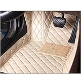 MZGDONGF Car Mats for Skoda Octavia Mk2 (1Z) 2004-2013/co-pilot-Without-computer-case, Full Coverage Leather Car Floor Mats Custom Floor Mats for Cars Non-Slip Floor Liners Accessories,Beige