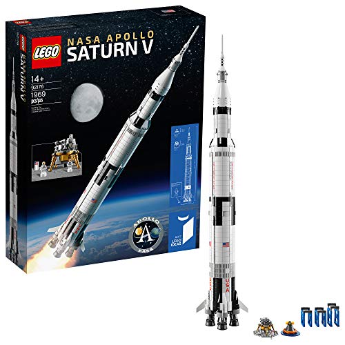 LEGO Ideas NASA Apollo Saturn V 92176 Outer Space Model Rocket for Kids and Adults, Science Building Kit (1969 Pieces)