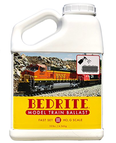 Buddingco Model Railroad - Train Ballast - Authentic Limestone Ballast Gray Blend - Fast Set Net Wt 10 lbs./4.54 kg