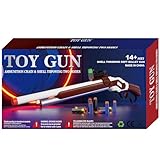 Ouzhimanxing Shell Ejecting Toy Gun (27-Inch),Soft Bullets Toy Shotgun Gun, Lever-Action Design, Perfect As a Birthday-Holiday for 8-12 Year Olds (Blue)