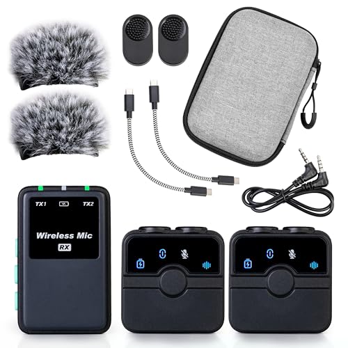 CreatorMic voice-enhancing mini wireless microphone for iPhone/Android/Camera - limiter, voice EQ, noise cancel, echo remove, magnetic mount – lapel mic clip on for video/vlog/YouTube/Tiktok