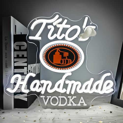 Handmade Vodka Neon Sign for wall decor Beer led neon sign for man cave Neon Bar Signs Dimmable Neon Light Up Sign for Beer Bar Pub Business Club Party Bistro Garage