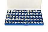 Polycarbonate Temporary Dental Crowns Box Kit 180 pcs with Paper Guide Chart