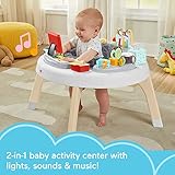 Fisher-Price Baby to Toddler Learning Toy 2-in-1 Like a Boss Activity Center and Play Table with Lights Music and Sounds