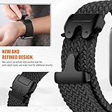 Braided Solo Loop for Apple Watch Ultra/2 Bands 49mm 46mm 45mm 44mm 42mm Men/Women,Parachute Buckle Stretchy Elastic Nylon Sport Strap Wristband for iWatch Bands Series 10 9 8 7 6 5 4 3 SE/2