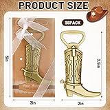 36 Pieces Cowboy Boot Bottle Openers Baby Shower Bottle Opener Favors for Guest Bridal Shower Party Bottle Opener Gifts for Baby Shower Wedding Birthday Party Favor Decoration Supplies (Bronze)